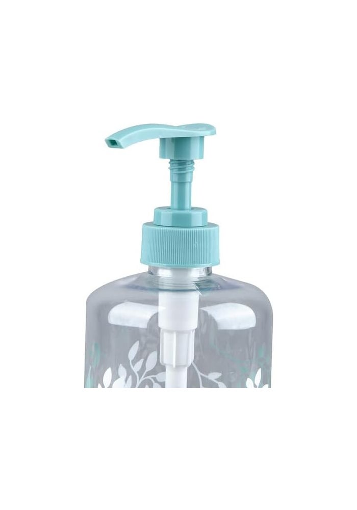 Daiso Pump Bottle with Mint Pump | 750ml | Refillable Soap, Shampoo & Lotion Dispenser for Bathroom & Kitchen - Image 2